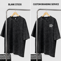 T-shirt Homme Oversize Vintage Délavé à l'Acide, Impression 3D Gonflée Personnalisée 250 GSM, Qualité Supérieure, Vente en Gros