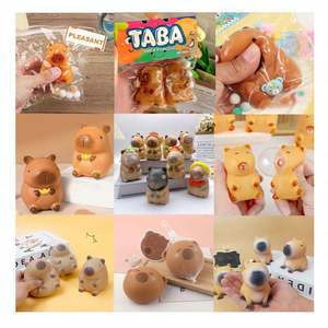 Wholesale Bulk Capibara Sensory <b>Fidget</b> Toys <b>Pack</b> Including Mini Kawaii Squishy and Anti-Stress Squeeze Toys for Adults - Product Image 2