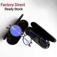 Lunettes de lecture tendance 2026 en TR90 flexible, anti-fatigue oculaire, protection contre la lumière bleue, style rétro circulaire, avec étui de protection fin