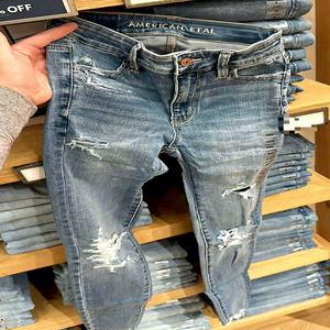<span class=keywords><strong>Jeans</strong></span> da <span class=keywords><strong>Uomo</strong></span> in Cotone di Alta Qualità, Asciugatura Rapida, Nuovo Design, Personalizzati, Effetto Stone Washed, Taglie Forti, Elasticizzati, Strappati, <span class=keywords><strong>Skinny</strong></span>, in Denim - Product Image 1