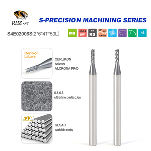 High Precision Carbide Milling Cutter CNC Flat <strong>End</strong> <strong>Mill</strong> 4-Flute ODM OEM Customization - Product Image 2