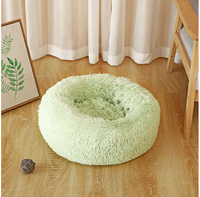 40cm Long Lit en peluche de luxe pour chat Coussin doux pour animal de compagnie Tapis de canapé de couchage Doux luxe en peluche rose gris blanc Coussin pour animal de compagnie
