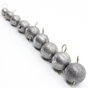 AOCLU nu sans peinture tête de gabarit plomb plombs poids coups avec goupille de verrouillage 10 pièces/lot de 2g à 21g pour leurre souple jigging - Product Image 2