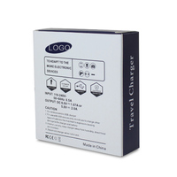 Boîte en papier personnalisée ambré en carton argenté, boîte d'emballage vide pour chargeur de téléphone portable, impression en carton