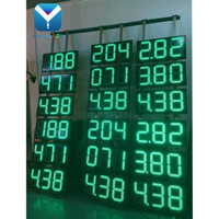 Affiche numérique infrarouge pour station-service en promotion avec affichage d'animations et de texte, indice de protection IP65