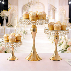 Base de Metal Plateada y Dorada con Patas Altas <span class=keywords><strong>para</strong></span> Pasteles, Soporte <span class=keywords><strong>para</strong></span> <span class=keywords><strong>Tartas</strong></span> con Espejo, Decoración <span class=keywords><strong>para</strong></span> Bodas y Cumpleaños - Product Image 1