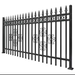 Meilleures ventes : Garde-corps en <span class=keywords><strong>fer</strong></span> <span class=keywords><strong>forgé</strong></span> écologique et treillis de clôture haut en acier plat avec modélisation 3D pour portail de piscine privé - Product Image 4