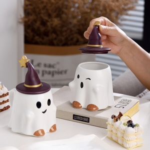 Taza <span class=keywords><strong>de</strong></span> cerámica divertida fantasma <span class=keywords><strong>de</strong></span> Halloween <span class=keywords><strong>para</strong></span> novio taza práctica con <span class=keywords><strong>diseño</strong></span> <span class=keywords><strong>de</strong></span> dibujos animados <span class=keywords><strong>para</strong></span> fiesta <span class=keywords><strong>de</strong></span> cumpleaños o regalo <span class=keywords><strong>de</strong></span> novia - Product Image 4