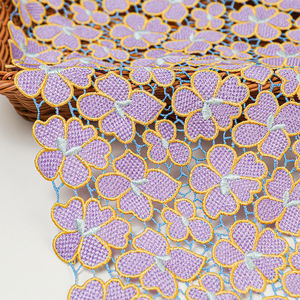 高品質刺繍フラワーギピュールレース生地幅カラフルなレディドレス & 衣類刺繍生地 - Product Image 4