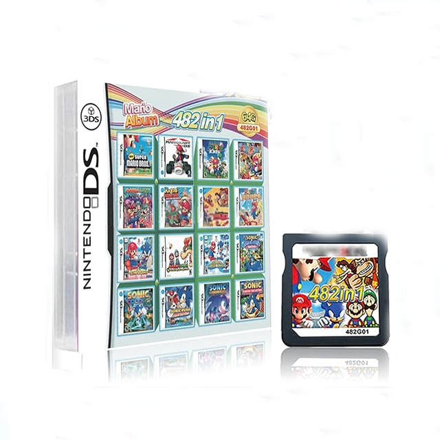 482 in 1 Game Card Super Game Combo Cartridge Suitable for DS/2DS/3DS Game Consoles