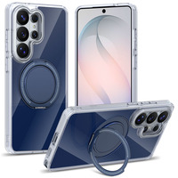 Étui magnétique pour appareil photo avec cadre métallique 360° °   Support de téléphone rotatif antichoc à couverture intégrale pour voiture Samsung Galaxy S26 Ultra