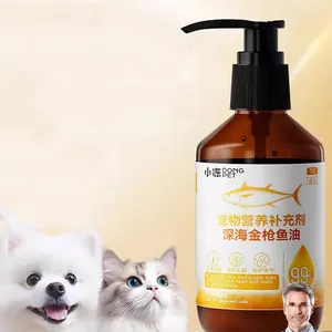 Haustier Katze Hund Thunfischöl Gesundheitsprodukte Hunde und Katzen allgemeine Hautpflege schönes Haar glänzendes Haar Anti-Ausziehen als Teddybär
