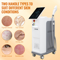 Appareil de beauté NIR+ à double poignée, 1200W, refroidissement saphir -10°C, pour rajeunissement cutané et élimination des pigments et des taches vasculaires, version AU