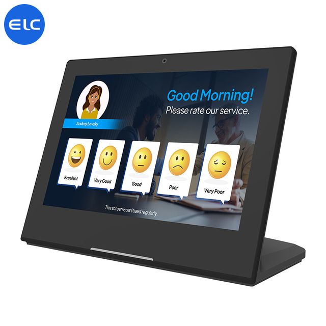 2024 RK3566 10.1" 2+16GB RAM/ROM Desktop Advertising Display Digital Signage Kiosk Portable Ordering Feedback Touch Tablet