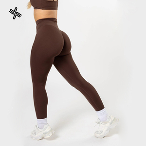 Leggings da Yoga <span class=keywords><strong>per</strong></span> Donna in Tessuto Personalizzato Elasticizzato in Quattro Direzioni, Pantaloni da Palestra <span class=keywords><strong>per</strong></span> <span class=keywords><strong>Fitness</strong></span> e Allenamento con Effetto Push-Up - Product Image 1