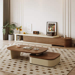 Meuble <span class=keywords><strong>TV</strong></span> en maille de cuivre de style moderne ensemble de tables basses meuble <span class=keywords><strong>TV</strong></span> simple maison salon support <span class=keywords><strong>TV</strong></span> en bois Durable au sol - Product Image 1