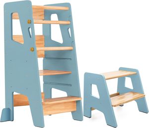 Tour d'apprentissage et marchepied pour tout-petits, chaise haute pour bébés et enfants - Product Image 1