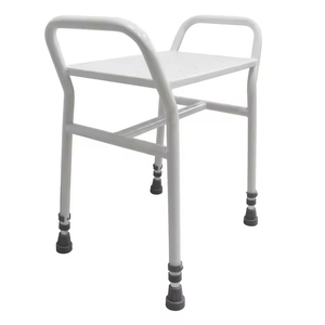 Heavy Duty Height Adjustable Lightweight Aluminum Shower <b>Stools</b> Chairs <b>for</b> <b>Bathroom</b> Safety Aid - Product Image 1