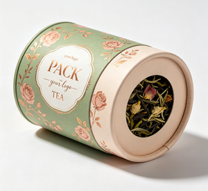 Factory Custom High Quality Food Grade Round Recycled Paper Cardboard Tea Packaging Paper Tube Box For Tea Packaging Luxury - Product Image 2