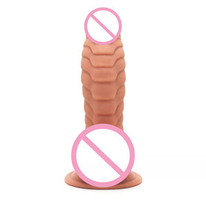 Pénis en forme de chenille réaliste, produit sexuel pour adultes, jouet de masturbation féminin avec ventouse - Product Image 3