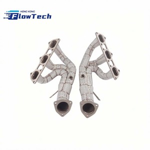 ท่อร่วมไอเสียแบบไหลตรง High Flow วัสดุ T304L สแตนเลส สำหรับ Porsche 718 GT4 RS 4.0L - Product Image 2
