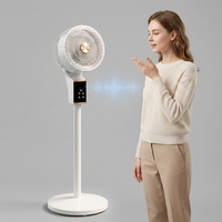 Ventilateur de circulation d'air, ventilateur électrique, domestique, silencieux, pour bureau, petit ventilateur électrique, sur pied, ventilateur de sol à commande vocale