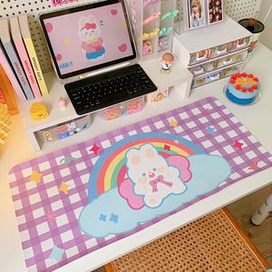 <span class=keywords><strong>Tapis</strong></span> <span class=keywords><strong>de</strong></span> <span class=keywords><strong>souris</strong></span> étanche avec cœur pour fille, natte <span class=keywords><strong>de</strong></span> salle à manger, dortoir, étudiant, lapin, mignon - Product Image 3