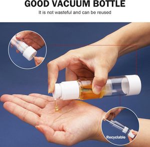 Factory Custom <b>Empty</b> 15ml 30ml 50ml 80ml 120ml AS/PP Cream Skincare Airless Pump <b>Bottle</b> Made <b>Plastic</b> Shampoo Cosmetics Packaging - Product Image 3