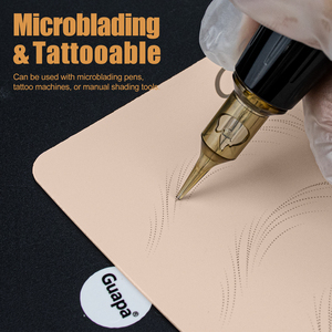 Pre-in lông mày Tattoo thực hành da trắng hồng màu Latex da thực hành cho pmu Ombre lông mày và tóc đột quỵ hình xăm - Product Image 5