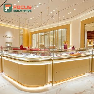 Sistema de Exhibición de Joyería Moderno con Acabado Laminado, Mostrador de Exhibición Comercial para Tiendas - Product Image 6