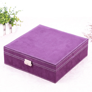Custom Jewelry Travel Case Jewelry Case Travel Organizer <b>Velvet</b> Pink Jewelry <b>Box</b> Case - Product Image 5