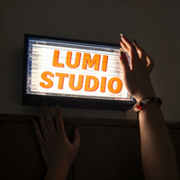 Enseigne lumineuse LED en aluminium haute luminosité pour devanture de magasin, enseigne de boutique personnalisée en acrylique illuminée, étanche, à suspendre au mur