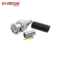 Connecteur BNC droit sans soudure à sertir (EZ) étanche pour câble coaxial LMR195 RG58 – Vente en gros