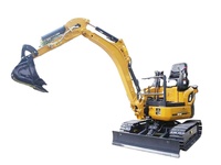 Excavatrice sur chenilles XE15U, prix usine de marque de premier plan, avec zéro recul de queue pour les travaux en espace confiné et la démolition en intérieur