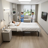 Großhandel Eisenbett für Mietwohnungen, 1,9-Meter- und 2-Meter-Betten für Zuhause, Hotel, Krankenhaus, Apartment, Suite, Schulzimmer, Hauptschlafzimmer, Doppelbett