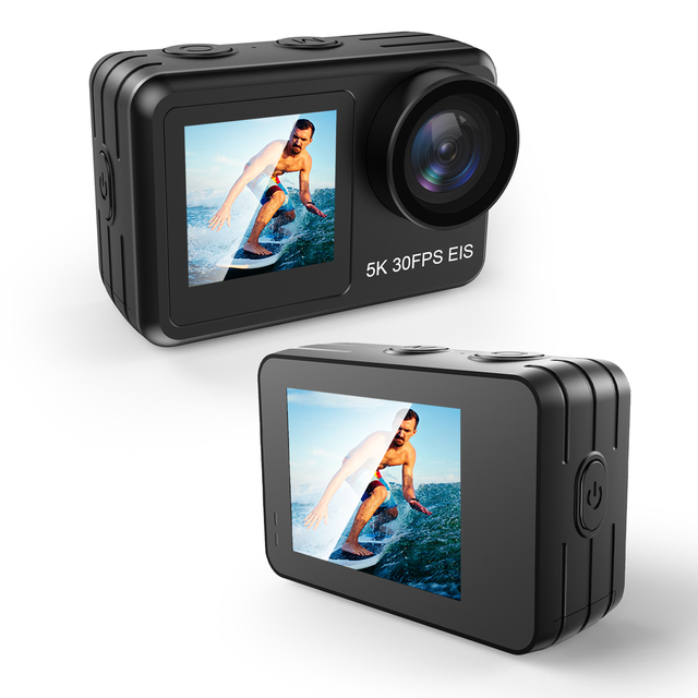 5K 30FPS 4K 20M Body Waterproof Dual Screen EIS Anti-shake 2.4G WIFI Digital Accessories Pre-recorded Sports Action Camera