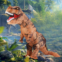 Costume gonflable de Tyrannosaurus Rex pour Halloween, accessoires de fête cosplay, costume de dinosaure gonflable pour adulte