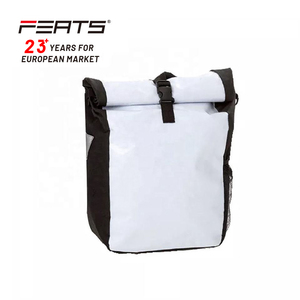 FERTS 18L y compris bandoulière avec réflecteur de sécurité avec 2 crochets de fixation sur sac de transport arrière de vélo hydrofuge - Product Image 1