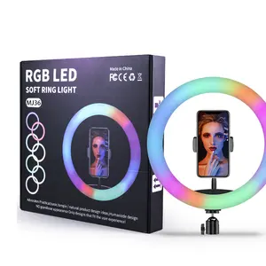 MJ36 36cm 14 pouces 5V USB LED <span class=keywords><strong>Anneau</strong></span> <span class=keywords><strong>lumineux</strong></span> de remplissage à luminosité réglable, lumière LED professionnelle haute puissance <span class=keywords><strong>pour</strong></span> la beauté, rechargeable, <span class=keywords><strong>pour</strong></span> smartphones et studio - Product Image 1
