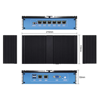 Pare-feu VPN 8 ports Mini PC I5-8250U I7-8550U prise en charge Pfsense Opnsense sécurité appareil routeur serveur sans ventilateur