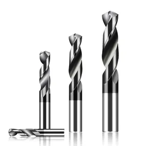 Cemented Carbide Twist Drill 3mm With 2 Flute Durable Sharper Twist Drill Bit For Metal manufacture custom tungsten steel step