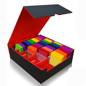 Caja para Cartas Commander Modelo K184_4, 24 Separadores de PU, Capacidad para 2400 Cartas, Compatible con TCG <span class=keywords><strong>Onmyoji</strong></span> PTCG, Regalo para Coleccionistas - Product Image 1