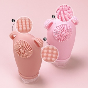 Wholesale Outdoor and Camping Portable 100ml Hand Sanitizer Face Cream Cleanser Silicone Travel Size Bottle for Toiletries - Product Image 5