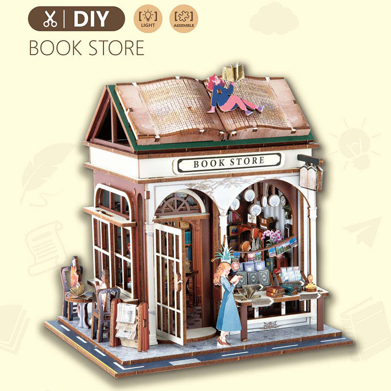 68074-3d wooden puzzle-street view