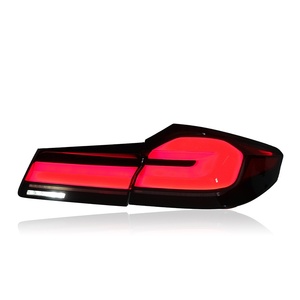 Luci Posteriori a LED per BMW G30 F90 M5 Serie 5 2018 <span class=keywords><strong>2019</strong></span> 2020, Indicatori di Direzione Sequenziali, Fari Posteriori Bianchi Trasparenti, Accessori - Product Image 3