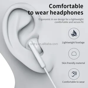 OEM Headphone Type C Digital Dac Wired Earphones With Mic For Iphone 15 Mobile