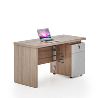 Offre Spéciale 120cm 140cm 160cm Série de luxe Bureau d'ordinateur Noyer Gris Prix bon marché Populaire Mdf Mobilier de direction Bureau de bureau