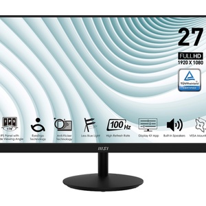 MSI Gaming Monitor Business PRO MP271A 100Hz FHD IPS 1ms Adaptive Sync GTG Pantalla PC Medical - Product Image 2