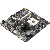ESONIC主板HM65迷你ITX一体机主板2-3代PGA988插座DDR3迷你PCIE固态硬盘插槽