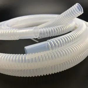 Ptfe körük korozyon direnci yakıt yağı hidrolik hortum plastik oluklu Ptfe hortum yüksek basınçlı esnek Ptfe tüp